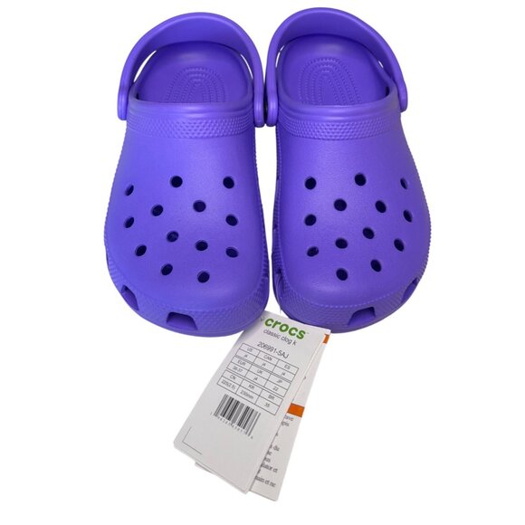 Crocs Kids Classic Clog in Galaxy Purple – Size 4 New with Tags - Picture 4 of 13